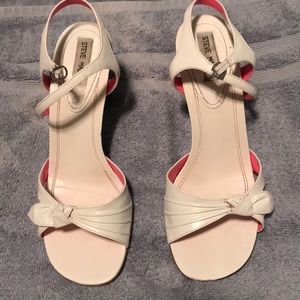 Steve Madden white heels
